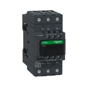 TeSys Deca contactor - 3P(3 NO) - AC-3/AC-3e - <lt/>= 440 V 50 A - 220 V AC 50/60 Hz coil - Schneider Electric
