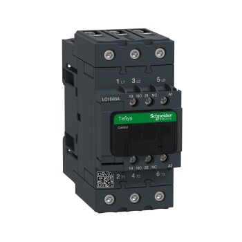 TeSys Deca contactor - 3P(3 NO) - AC-3/AC-3e - <lt/>= 440 V 65 A - 220 V AC 50/60 Hz coil - Schneider Electric