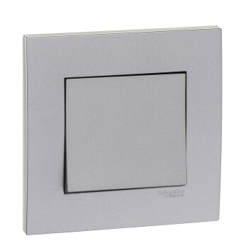 Vivace 10AX 250V Intermediate Switch,Aluminium Silver - Schneider Electric
