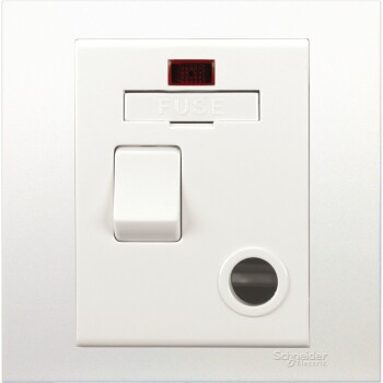 Vivace - switched fuse mechanism - 13 A 250 V - white - Schneider Electric