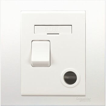 Vivace - switched fuse mechanism - 13 A 250 V - white - Schneider Electric