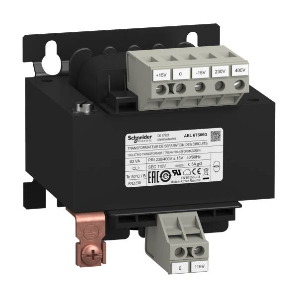 voltage transformer - 230..400 V - 1 x 115 V - 63 VA - 1
